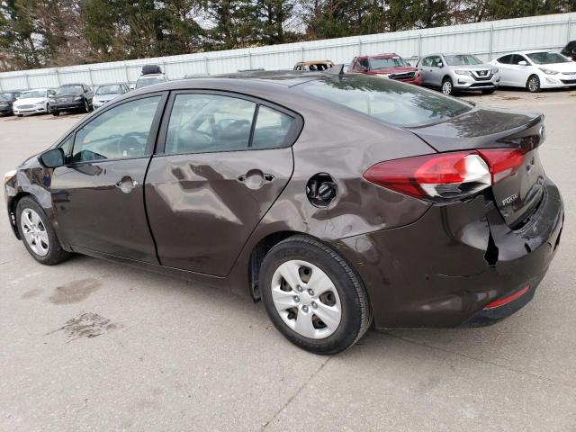 3KPFK4A7XHE113559 - 2017 KIA FORTE LX GRAY photo 2