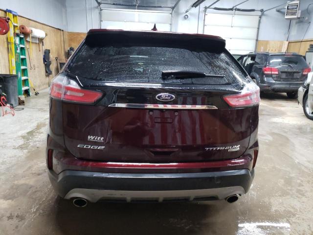 2FMPK3K92KBB31899 - 2019 FORD EDGE TITANIUM BURGUNDY photo 6