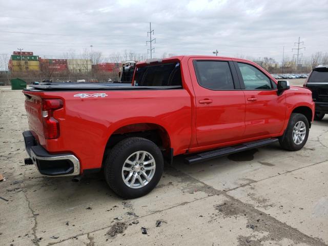 1GCPYJEK0NZ150524 - 2022 CHEVROLET SILVERADO K1500 LT-L RED photo 3