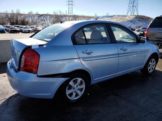 KMHCN4ACXBU615709 - 2011 HYUNDAI ACCENT GLS BLUE photo 3