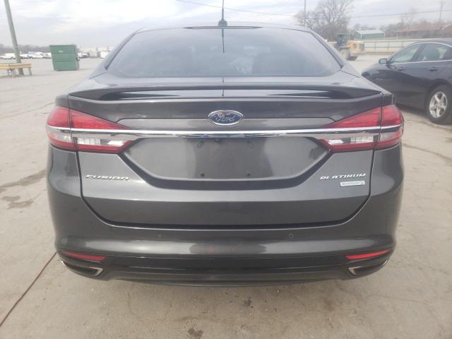 3FA6P0K97HR175140 - 2017 FORD FUSION TITANIUM GRAY photo 6