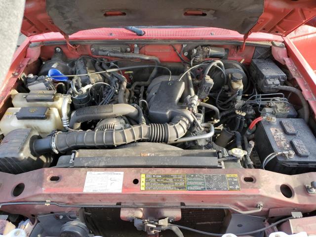 1FTYR10U06PA79767 - 2006 FORD RANGER RED photo 11