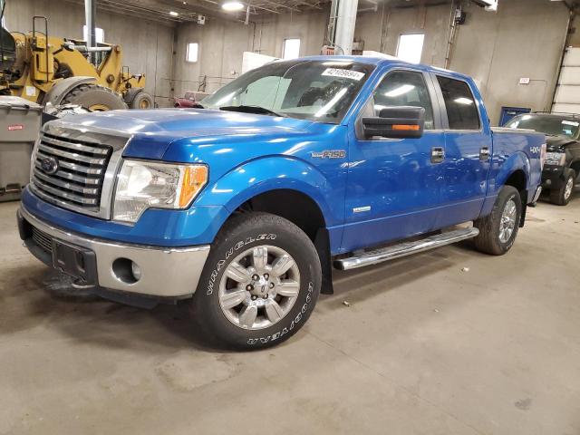 1FTFW1ET2CFC35566 - 2012 FORD F150 SUPERCREW BLUE photo 1