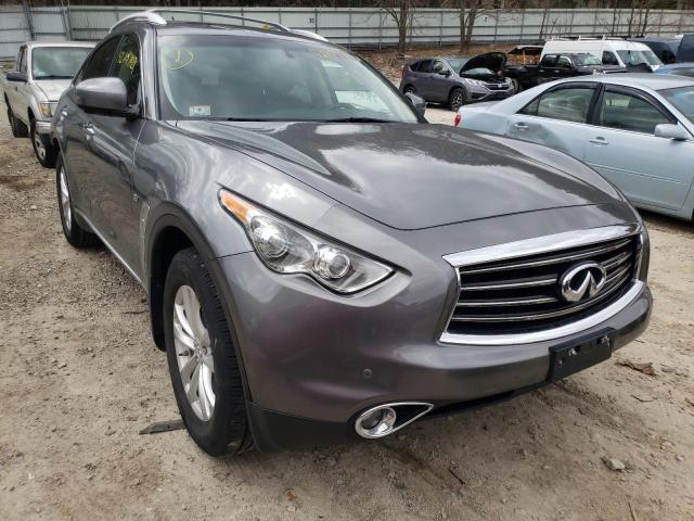 JN8CS1MWXEM410398 - 2014 INFINITI QX70 GRAY photo 1