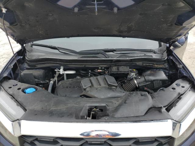 5FNYF8H52NB029721 - 2022 HONDA PASSPORT EXL BLUE photo 12