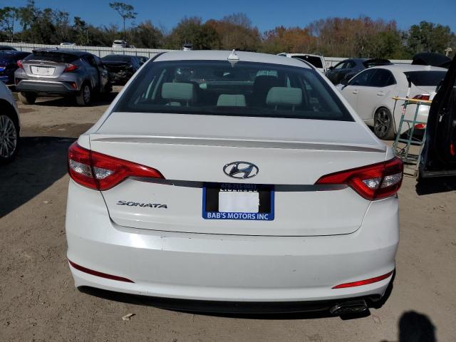 5NPE24AF7HH463830 - 2017 HYUNDAI SONATA SE WHITE photo 6