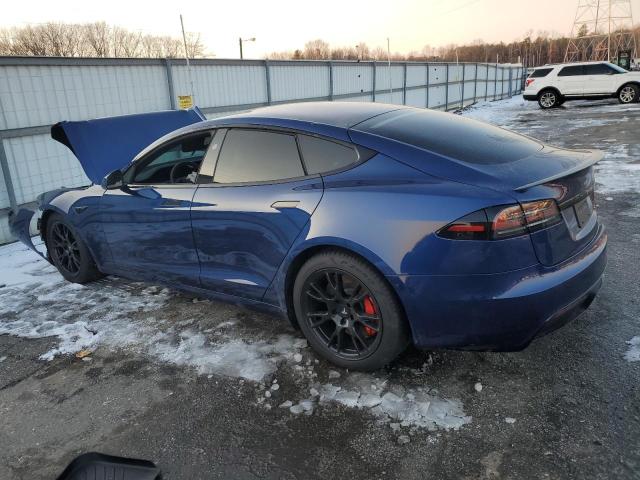 5YJSA1E66PF511667 - 2023 TESLA MODEL S BLUE photo 2