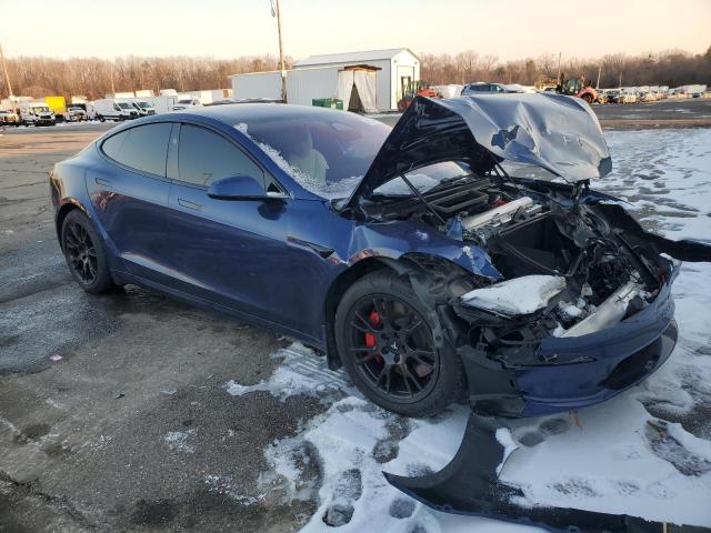 5YJSA1E66PF511667 - 2023 TESLA MODEL S BLUE photo 4