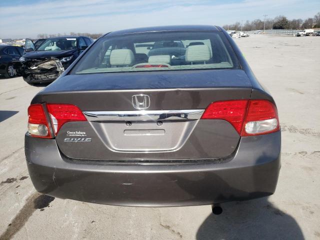 1HGFA16599L022284 - 2009 HONDA CIVIC LX GRAY photo 6