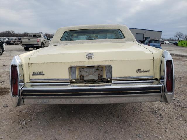 1G6AW6988E9092379 - 1984 CADILLAC FLEETWOOD BROUGHAM CREAM photo 6