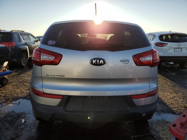 KNDPB3A21D7408448 - 2013 KIA SPORTAGE BASE SILVER photo 6