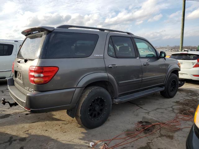 5TDBT48A84S231610 - 2004 TOYOTA SEQUOIA LIMITED GRAY photo 3