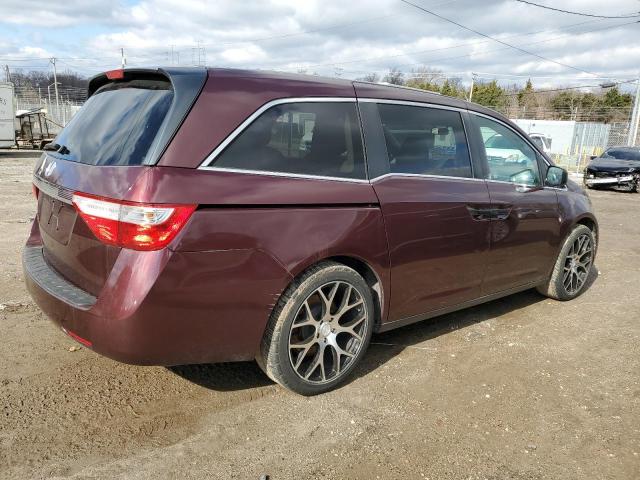 5FNRL5H29BB049848 - 2011 HONDA ODYSSEY LX BURGUNDY photo 3