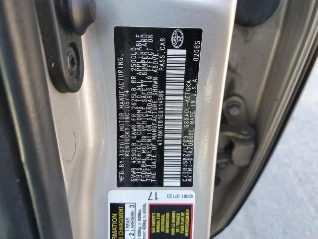 4T1BK1EB1EU114586 - 2014 TOYOTA AVALON BASE 米色 照片 12