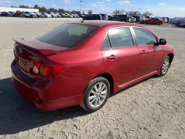 2T1BU4EE9AC426334 - 2010 TOYOTA COROLLA BASE RED photo 3