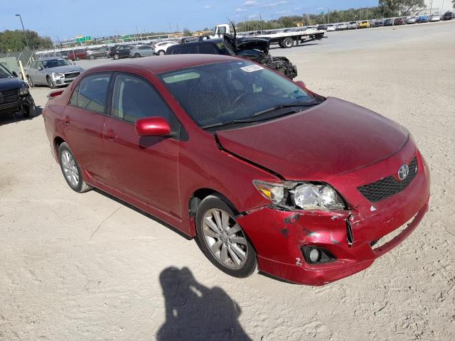 2T1BU4EE9AC426334 - 2010 TOYOTA COROLLA BASE RED photo 4