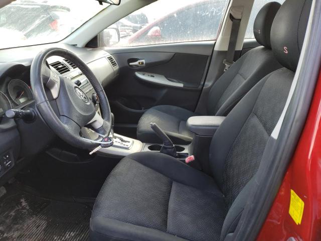 2T1BU4EE9AC426334 - 2010 TOYOTA COROLLA BASE RED photo 7