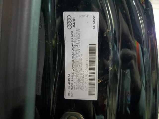 WAUCVAFR4CA005451 - 2012 AUDI S5 PREMIUM PLUS 黑色 照片 12