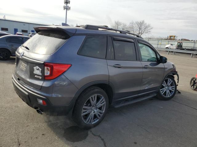 5FNYF8H52KB025874 - 2019 HONDA PASSPORT EXL GRAY photo 3