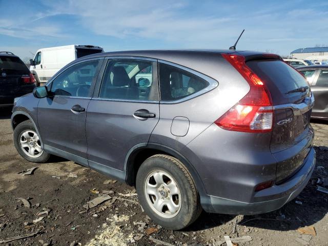 5J6RM4H36FL001561 - 2015 HONDA CR-V LX GRAY photo 2