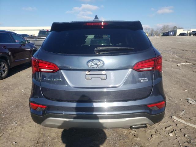 5NMZTDLB3HH031712 - 2017 HYUNDAI SANTA FE S BLUE photo 6