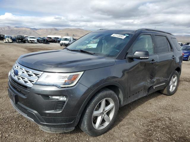 1FM5K7DH5JGC55417 - 2018 FORD EXPLORER XLT GRAY photo 1