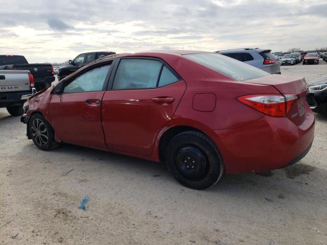 5YFBURHEXFP231780 - 2015 TOYOTA COROLLA L RED photo 2