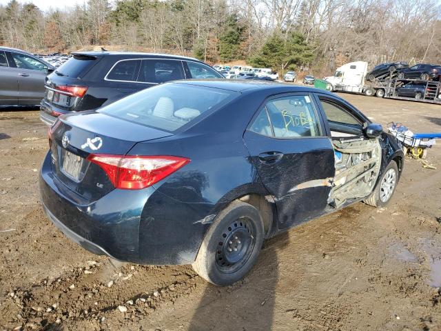 2T1BURHE0HC870432 - 2017 TOYOTA COROLLA L BLUE photo 3