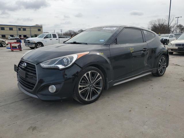 KMHTC6AEXGU250538 - 2016 HYUNDAI VELOSTER TURBO BLACK photo 1