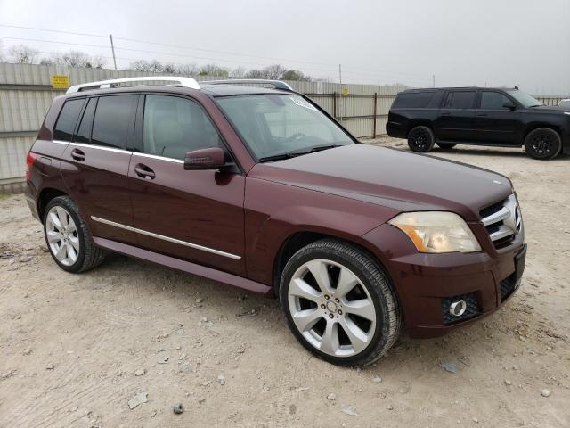 WDCGG8HB3AF477531 - 2010 MERCEDES-BENZ GLK 350 4MATIC BURGUNDY photo 4