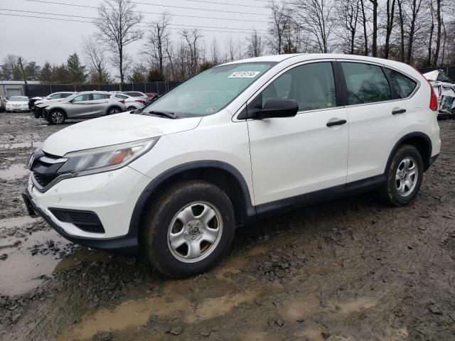 5J6RM4H31FL045340 - 2015 HONDA CR-V LX WHITE photo 1