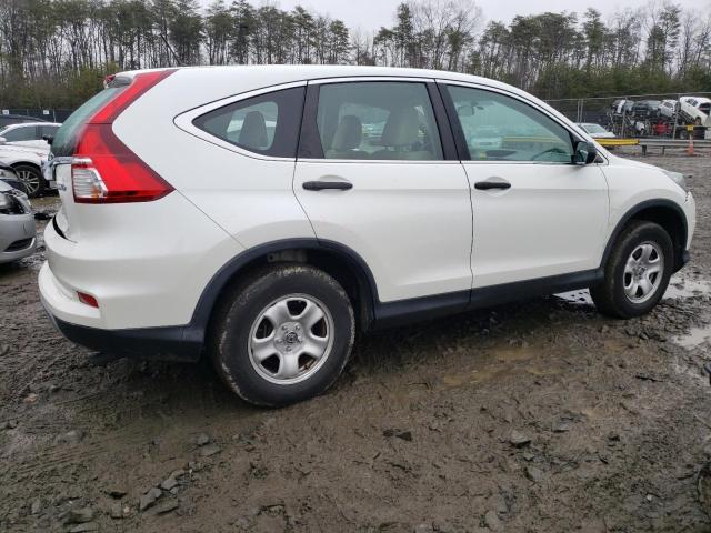 5J6RM4H31FL045340 - 2015 HONDA CR-V LX WHITE photo 3