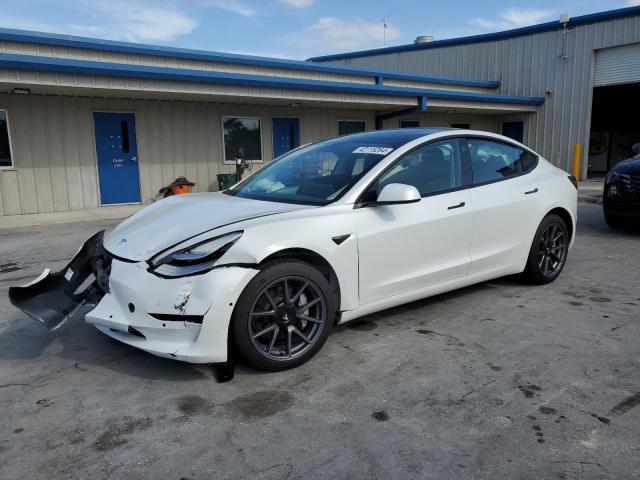 5YJ3E1EB1NF261726 - 2022 TESLA MODEL 3 WHITE photo 1