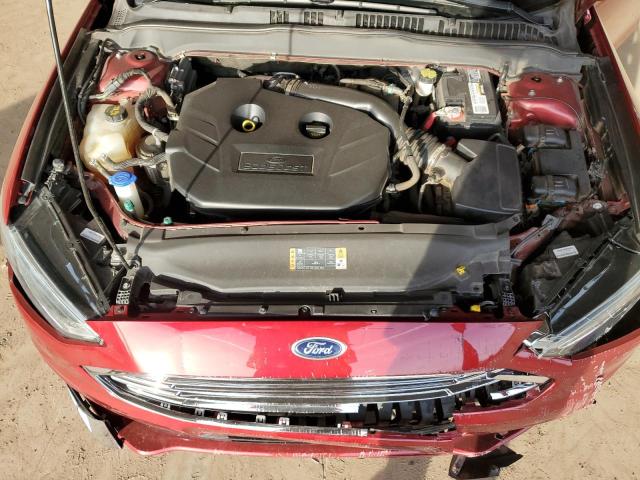 3FA6P0H90HR339934 - 2017 FORD FUSION SE RED photo 11