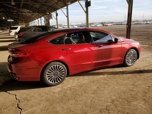 3FA6P0H90HR339934 - 2017 FORD FUSION SE RED photo 3