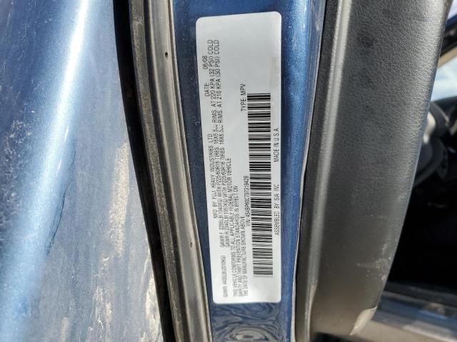 4S4BP60C797319428 - 2009 SUBARU OUTBACK BLUE photo 12