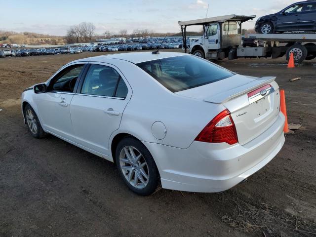 3FAHP0JG8CR115398 - 2012 FORD FUSION SEL WHITE photo 2