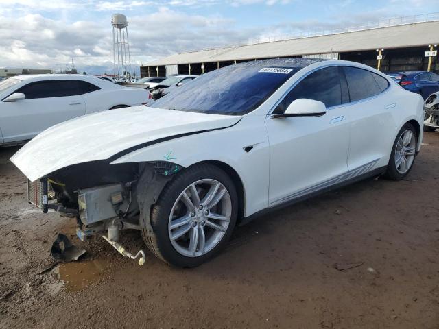 5YJSA1E23FF107267 - 2015 TESLA MODEL S WHITE photo 1