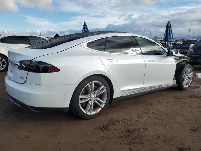 5YJSA1E23FF107267 - 2015 TESLA MODEL S WHITE photo 3