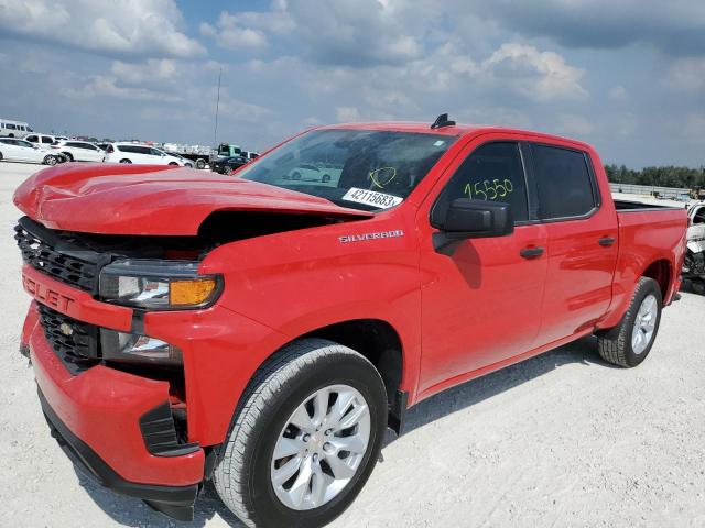 1GCPWBEKXNZ229808 - 2022 CHEVROLET SILVERADO C1500 CUSTOM RED photo 1