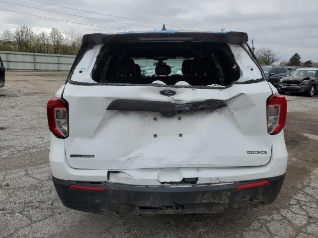 1FM5K8AB2NGA41836 - 2022 FORD EXPLORER POLICE INTERCEPTOR Սպիտակ լուսանկար 6