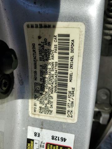 1NXBU4EE1AZ347769 - 2010 TOYOTA COROLLA BASE 银色 照片 12
