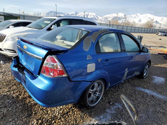 KL1TD56E69B628137 - 2009 CHEVROLET AVEO LS BLUE photo 3