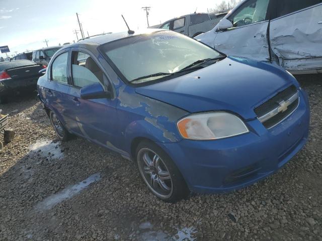 KL1TD56E69B628137 - 2009 CHEVROLET AVEO LS BLUE photo 4