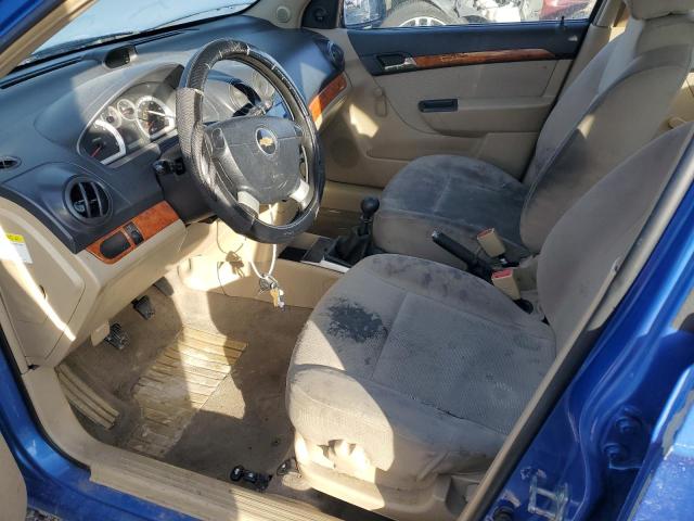 KL1TD56E69B628137 - 2009 CHEVROLET AVEO LS Mavi foto 7
