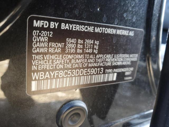 WBAYF8C53DDE59013 - 2013 BMW 750 LXI BLACK photo 13