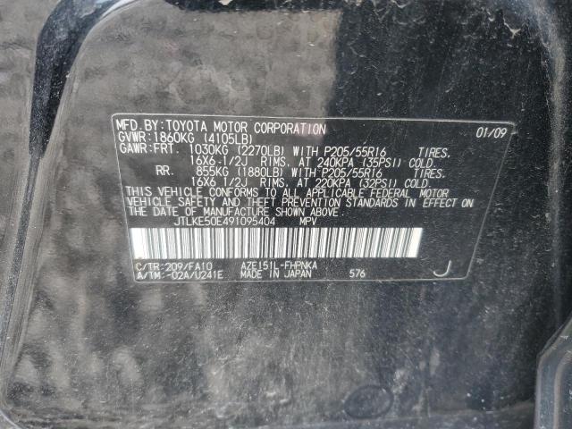 JTLKE50E491095404 - 2009 TOYOTA SCION XB 黑色 照片 12