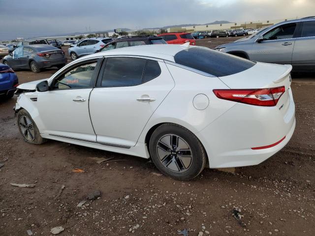 KNAGM4AD8C5016608 - 2012 KIA OPTIMA HYBRID WHITE photo 2