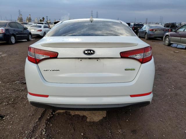 KNAGM4AD8C5016608 - 2012 KIA OPTIMA HYBRID WHITE photo 6