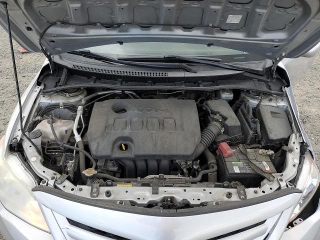 JTDBU4EE1BJ107841 - 2011 TOYOTA COROLLA BASE SILVER photo 11